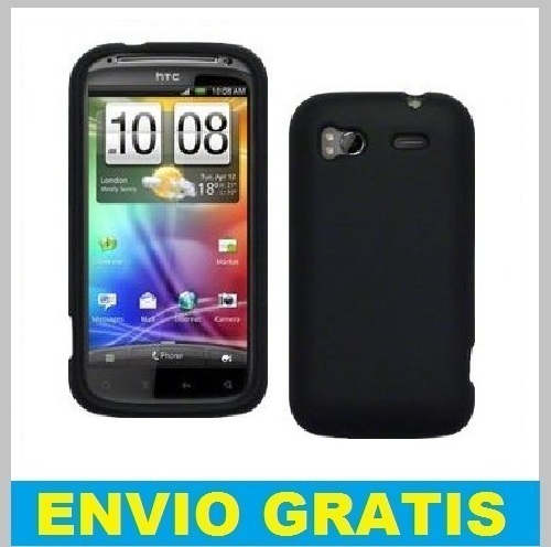 FUNDA SILICONA PARA HTC SENSATION 4G /G14 NEGRA